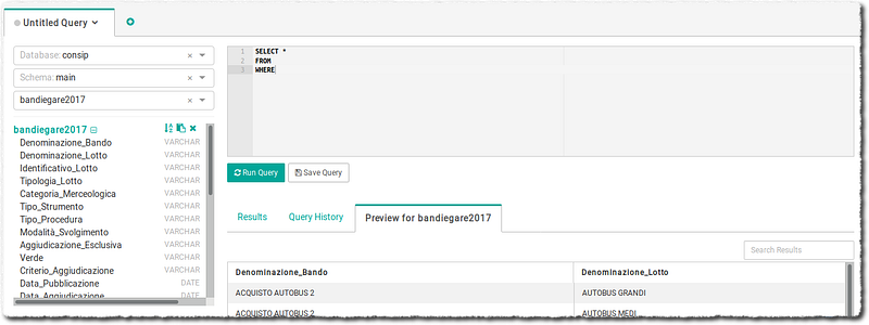 Creare dashboard con Superset