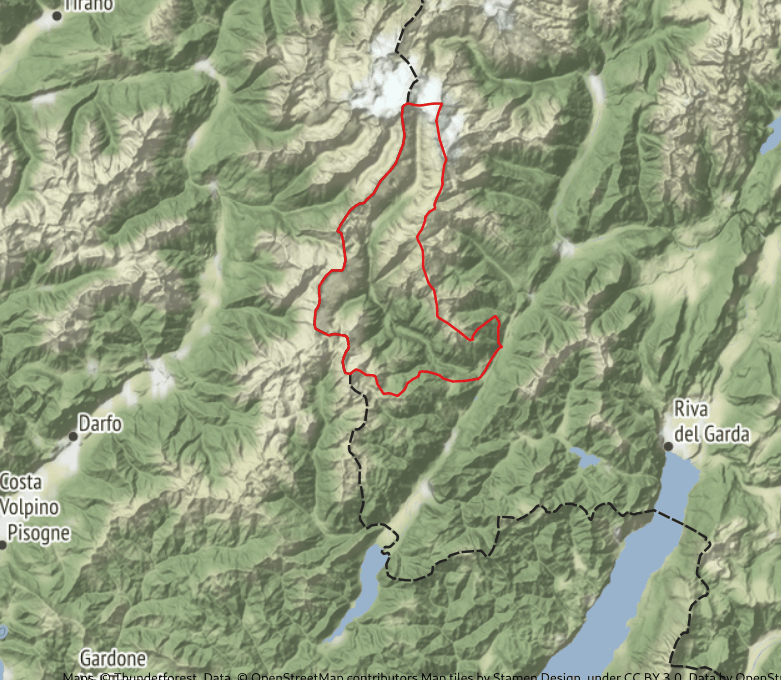 I 30km sul grafo stradale trentino