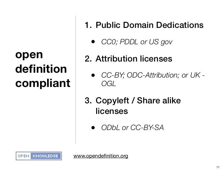 Quale licenza per gli opendata?