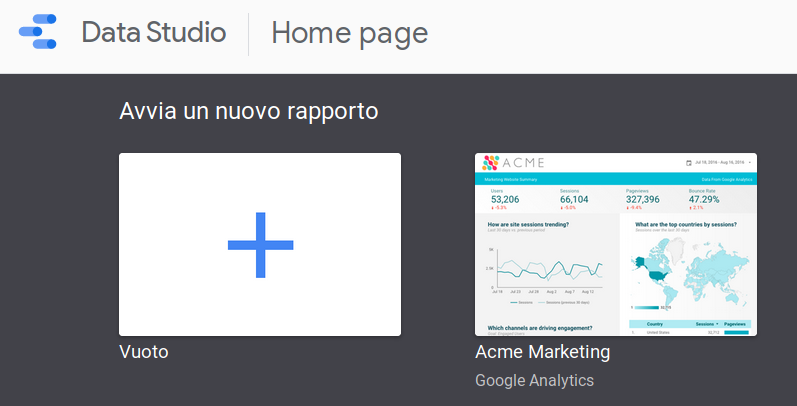 Da Google Spreadsheet ad una dashboard con Google Data Studio