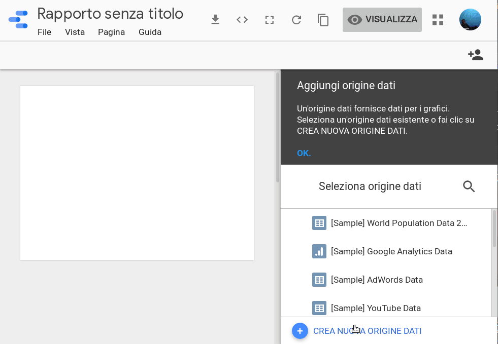 Da Google Spreadsheet ad una dashboard con Google Data Studio