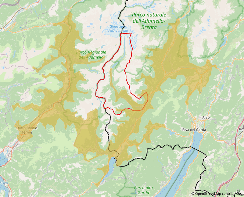 I 30km sul grafo stradale trentino