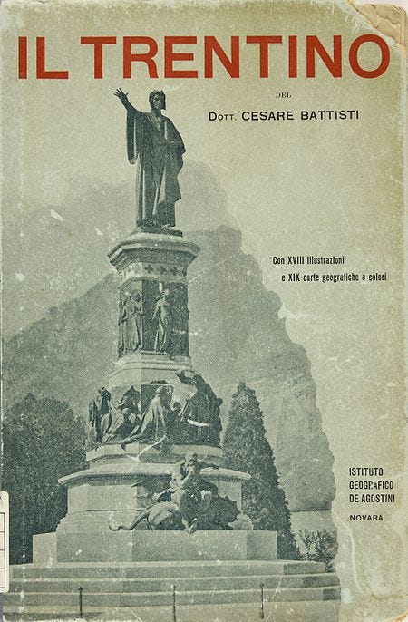 mappa di Trento 1915 — da un libro di Cesare Battisti