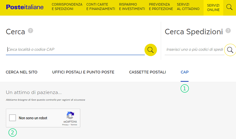 Lo sai vero che i CAP non sono open data?