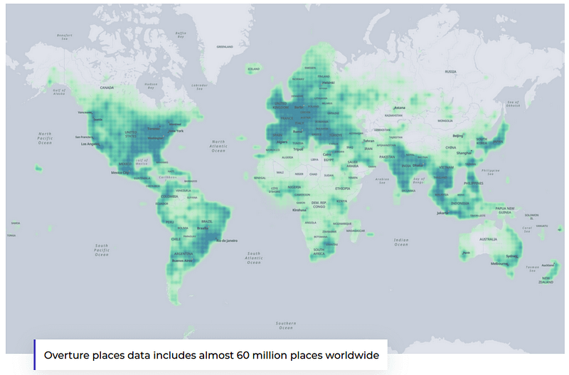 Esplosione di dati geografici: analisi del primo rilascio di OvertureMaps Foundation in Italia