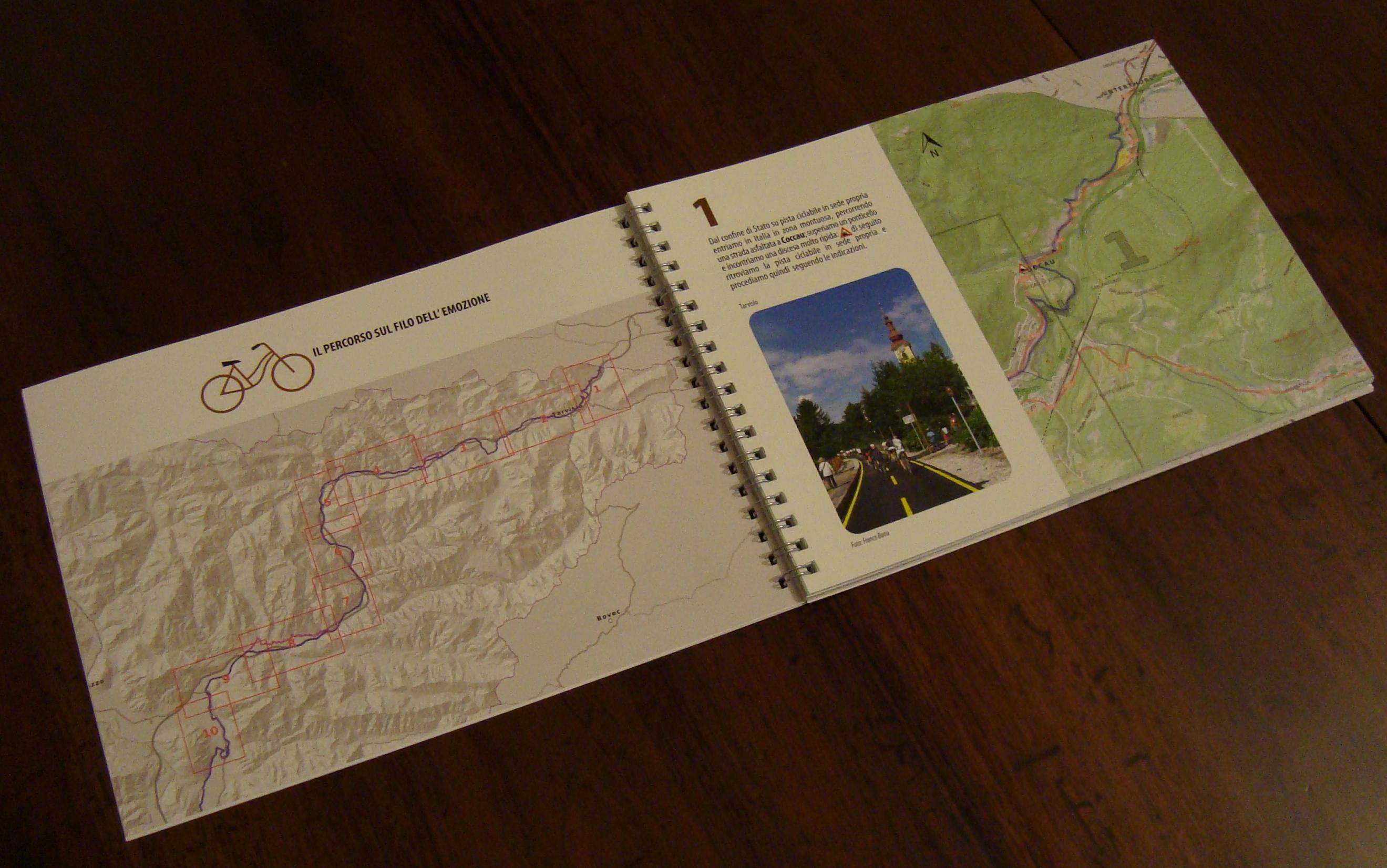 Road book ciclistico della Provincia di Udine con mappe OpenStreetMap