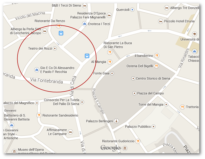 zona piazza del Campo, Siena - Google Maps
