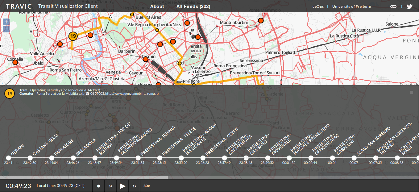 TRAVIC - Transit Visualization Client
